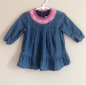 Hanna Andersson Denim Dress Size 70/6-12m